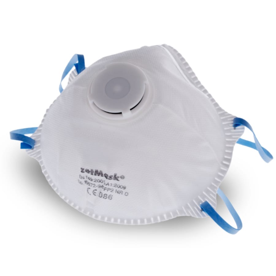 zetMask FFP2 NR D Feinstaubfiltermaske mit Ventil, Karton à 120 Stück