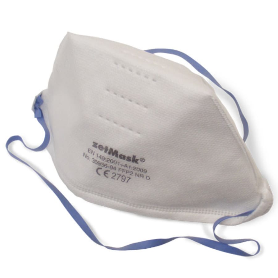 zetMask FFP2 NR D Feinstaubfiltermaske ohne Ventil, Box à 20 Stück