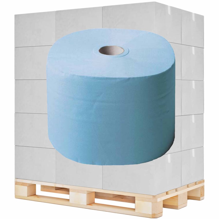 zetPutz Multitex Putztuchrolle, 38 x 30 cm blau, ½ Palette = 33 Rollen