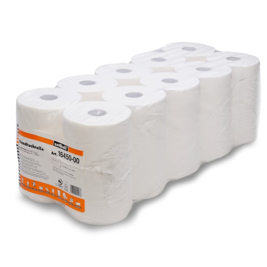 zetRoll Handtuchrolle 3-lagig, 10 Rollen à 70 m