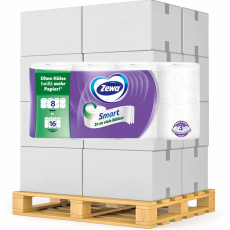 Zewa Smart Toilettenpapier 1 Palette = 78 Packungen à 8 x 300 Blatt