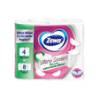 Zewa Toilettenpapier Ultra Smart, 4-lagig 1 Polysack = 9 Packungen à 4 x 280 Blatt