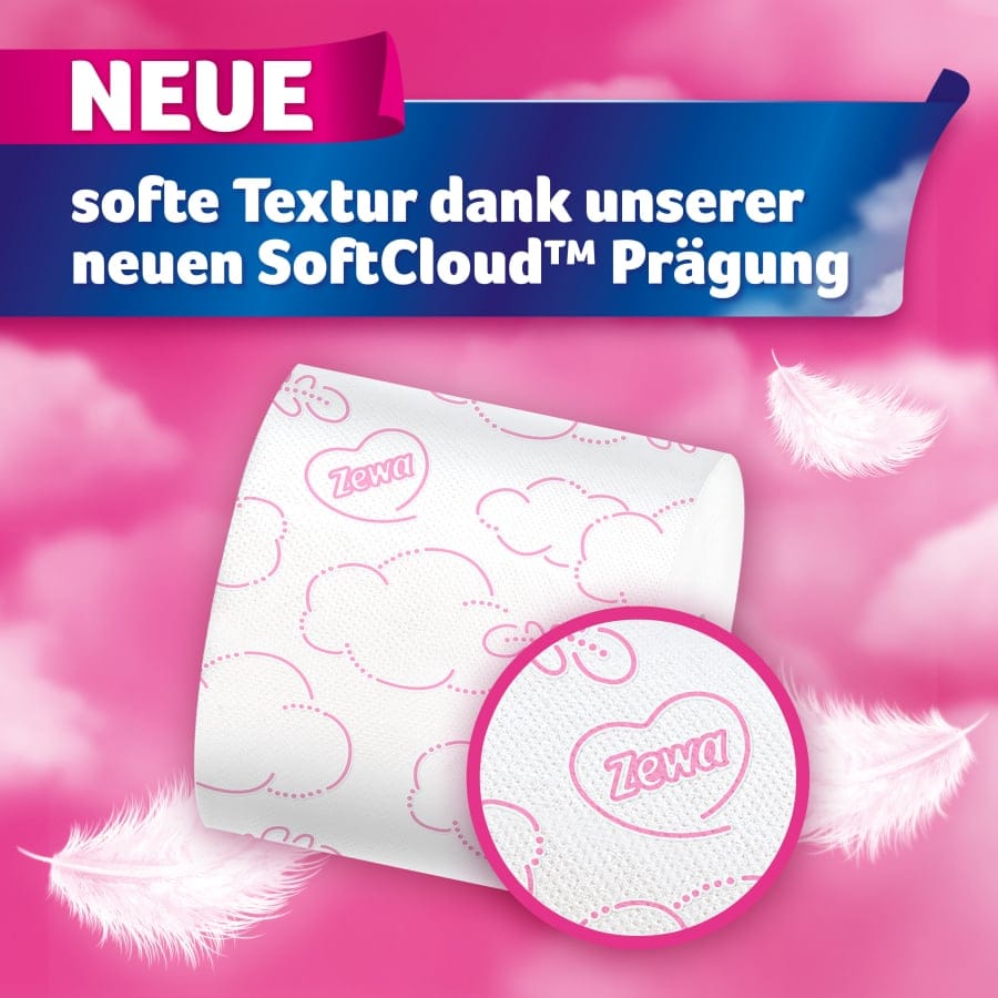 Zewa Ultra Soft Toilettenpapier, 4-lagig mit Strohanteil