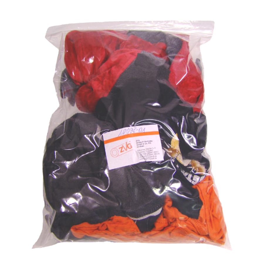 ZVG Putzlappen Trikot, Baumwolle bunt, 10-kg-Ballen