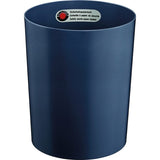 Zwingo Sicherheitspapierkorb mit Alu-Einsatz, 13 Liter royalblau